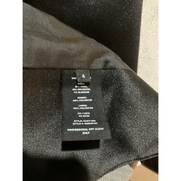 Helmut Lang 'Tux' Black Wool Vest Size 4 - Picture 5 of 5